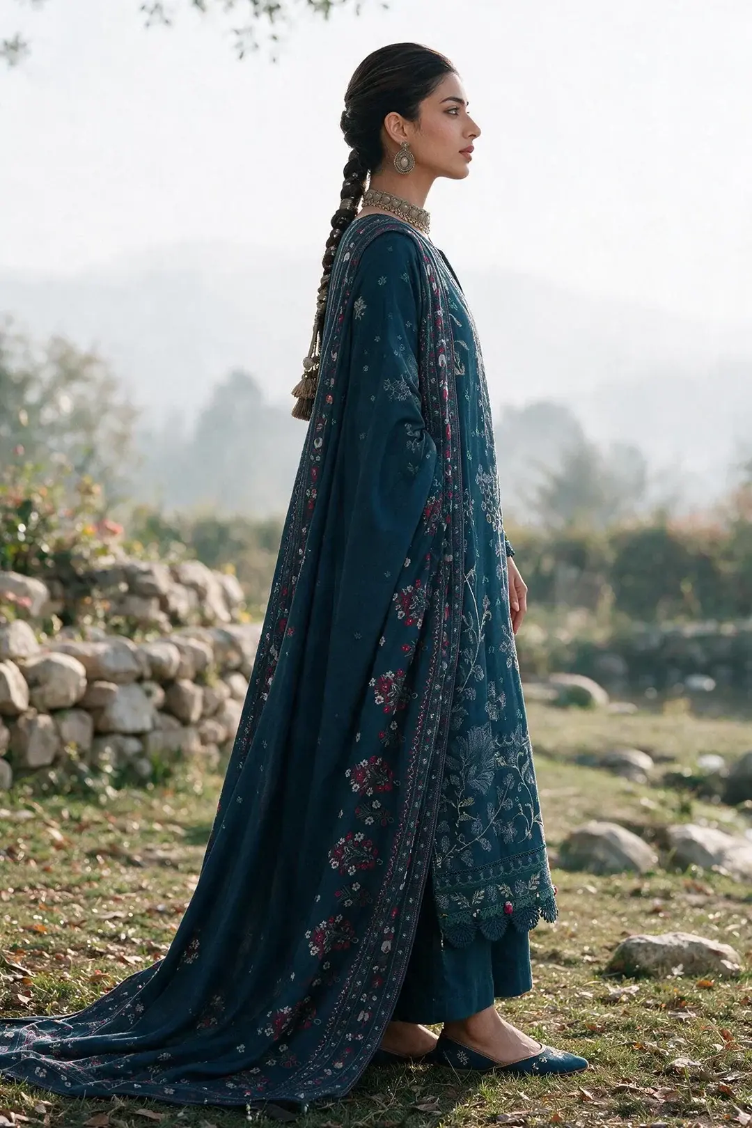ZELLBURY 3 PIECE EMBROIDERED SUIT — view 8
