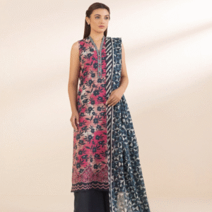 SAPPHIRE | 3 PIECE - EMBROIDERED COTTON SUIT